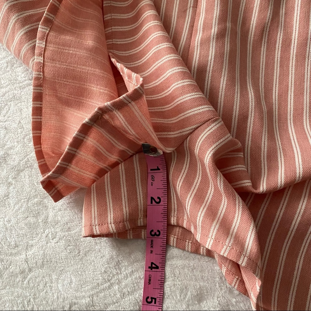 Pink + White Ruffle Chest Romper - Picture 3 of 12